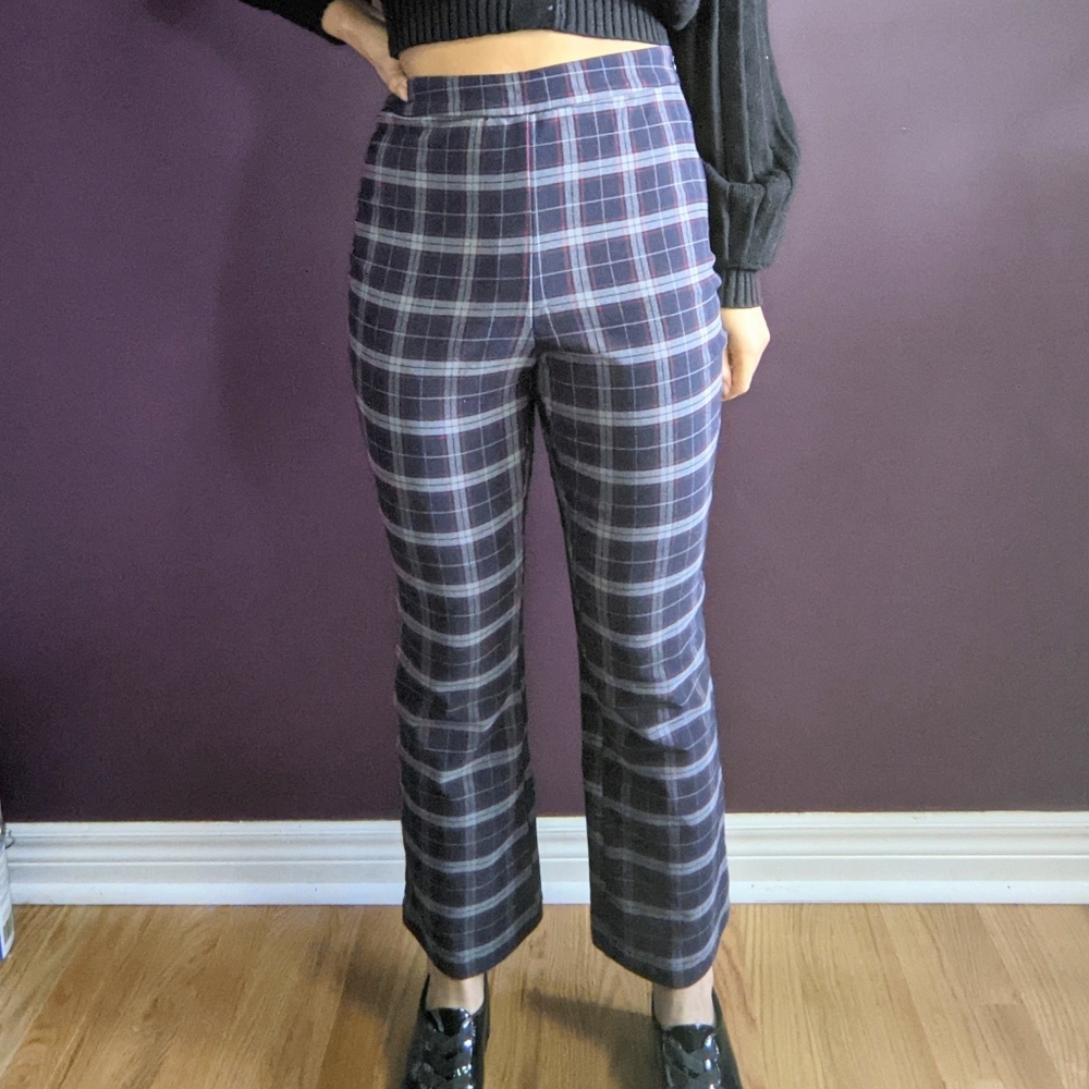 UO Plaid Kick Flare Pants